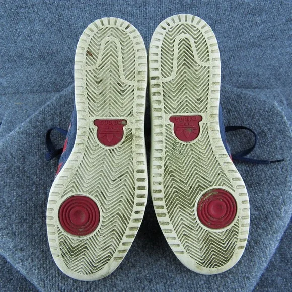 adidas VNTG Sample Men Sneaker Shoes Blue Leather Lace Up Size 9 Medium‎